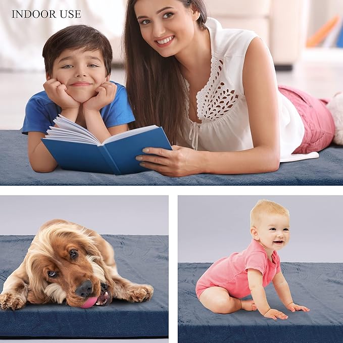 Betterhood Memory Foam Camping Mattress | Potable Backpacking Sleeping Pad W/Waterproof Cover &amp Carry Bag | Roll Up Cot Mattress for Floor TravelCamping | Kids Single or Twin