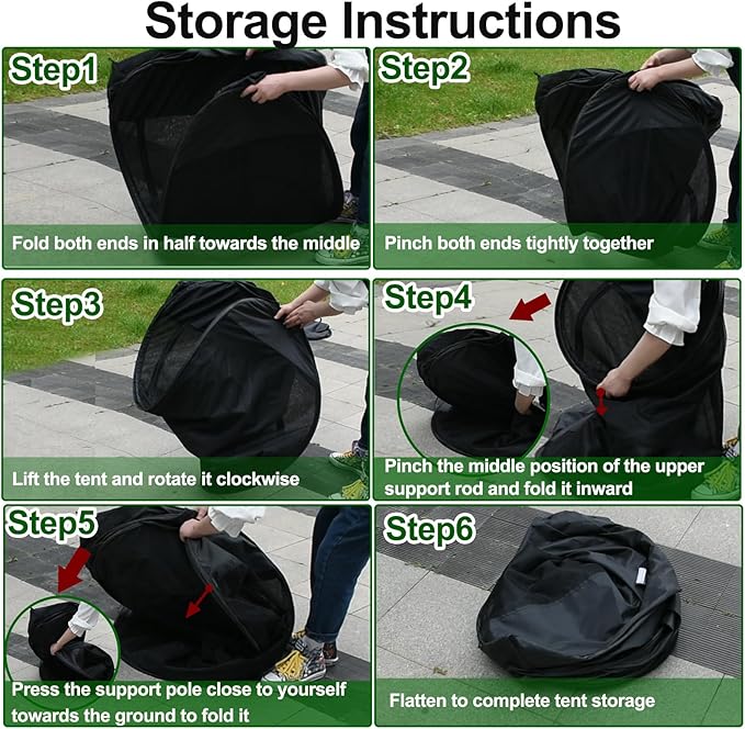 1-Person Camping Chair Pop up Tent 47x47x59 See Through Single Mesh Tent Bugs Barrier Mosquito Net 2 Zipper Doors Outdoor Sports Pod Shelter with Bag for Fishing Not Included Chair