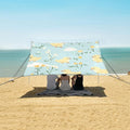 Yellow Duck Pattern Camping Sun Shelter Beach Tent Portable Beach Sun Shade Outdoor Canopy for Camping Trips Fishing Picnic