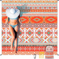 Beach Blanket Waterproof Sandproof Extra Large Beach Mat 79 X 83/120x108for 1-8 Adults Quick Drying Durable Outdoor Picnic Mat for Beach Travel Camping Hiking