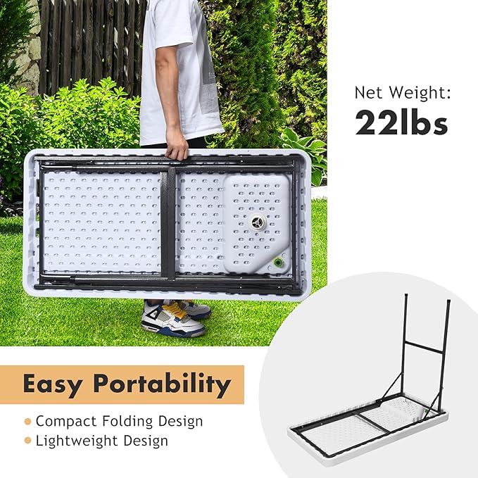 Fish Cleaning Table with Sink Portable Camping Table w/Flexible Faucet &amp Sprayer Drainage Hose Hook Up Outdoor Fish Cleaning Station for Garden Backyard Kitchen (with Sprayer)