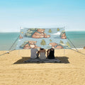 Adventure Teddy Bear Camping Sun Shelter Beach Tent Portable Beach Sun Shade Outdoor Canopy for Camping Trips Fishing Picnic