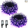 BrizLabs Purple Halloween Lights 2 Pack 78.74ft 240 LED Halloween String Lights Plug in Purple Mini Tree Light Connectable 8 Modes Outdoor Holiday Lighting Waterproof for Tree Home Yard Patio Decor