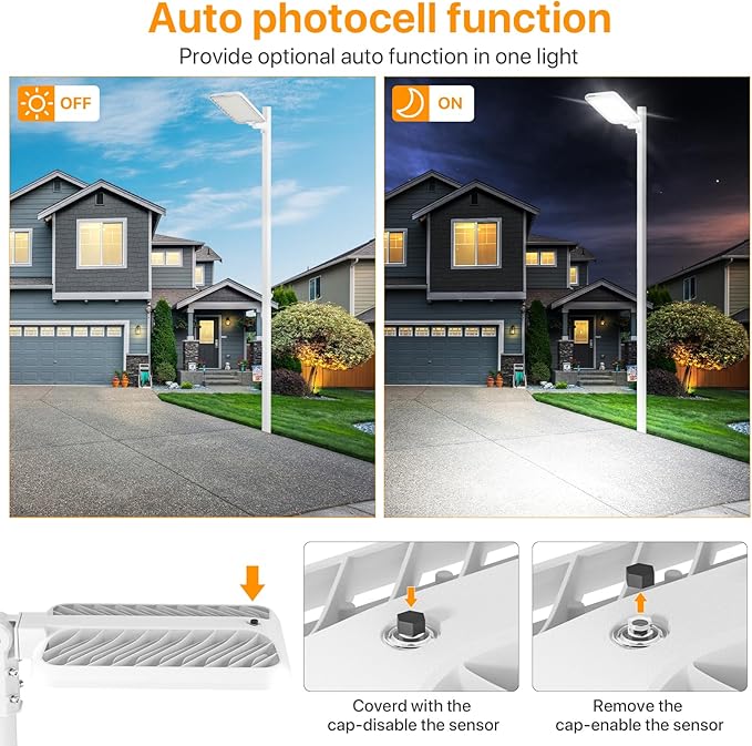 300W LED Parking Lot Light 150LM/W Dusk to Dawn Outdoor Lighting for Roadway Barn Street Light with IP65 Waterproof 5000K Daylight 45000LM