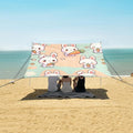 Rabbit Hold Carrot Camping Sun Shelter Beach Tent Portable Beach Sun Shade Outdoor Canopy for Camping Trips Fishing Picnic