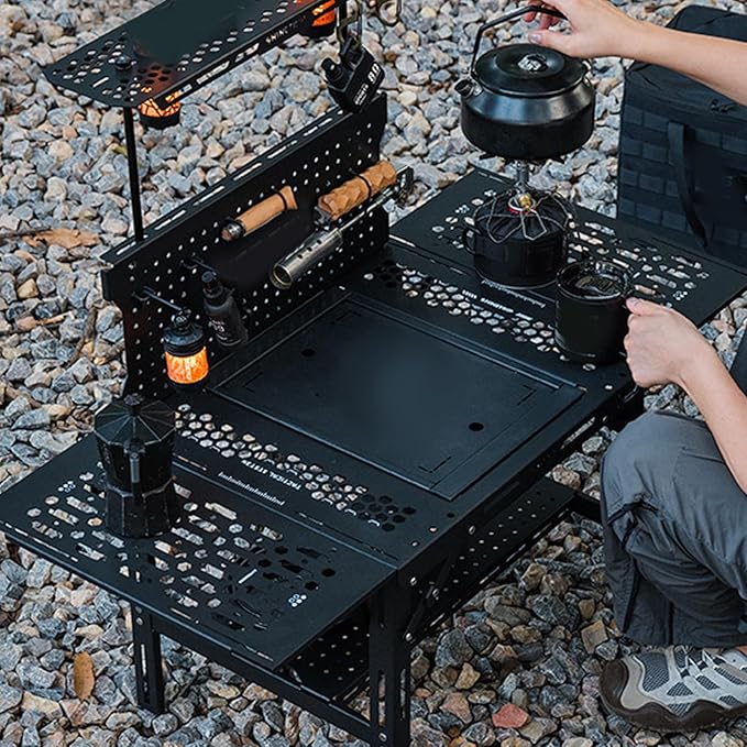 Folding Camping Table Lightweight Aluminum Alloy Portable Foldable Table for Outdoor Picnics Car Trips Hiking and Beach Outings