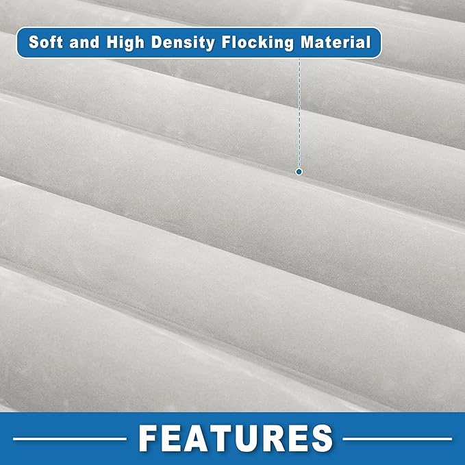 Car Air Mattress Sleeping Mat Comfortable 50.39x30.31x5.91 Back Seat Bed Camping Air Mattress Bed with Pillows for Car SUV