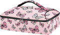 Casserole Carrier Elegance Pattern ButterfliesInsulated Casserole Carrier for Hot or Cold Food Thermal Lunch Tote for Potluck Parties Picnic Beach Fits 9 x 13 Inches Baking Dish