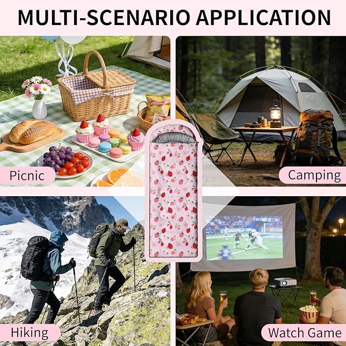 Camping Sleeping Bags Lightweight Waterproof Sleeping Bag and Compact with Compression Sack for Outdoor