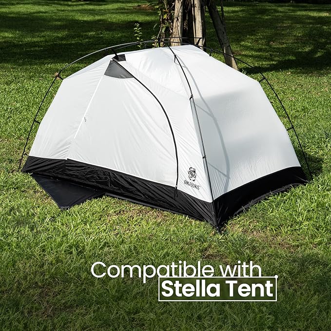 OneTigris Stella 2 Person Tent Footprint with Extra Vestibule Storage Cloth 2 PersonTent Groundsheet 3000mm Waterproof Ratings