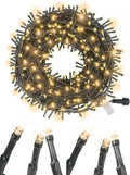 Soft Twinkle Magic Lights (100 LED Warm-White Green wire) SENSORY FRIENDLY Plug-in Connectable Waterproof Holiday wedding