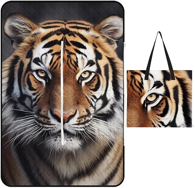 Zipper Tiger Style Picnic Mat Suitable for Travel Camping Park Or Home Use