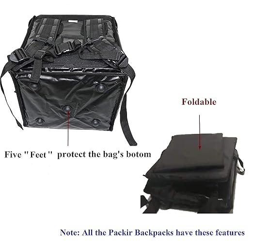 PK-76F: Large Doubledeck Insulated Pizza/Food Delivery Backpack 16x 15x 18 with Divider Cup Holder. Waterproof Thermal Food Take-Out Box Keep Hot/Cold 76Liters (Black)
