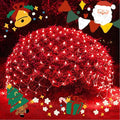 JMEXSUSS 200 LED Red Christmas Net Lights 9.8ft x 6.6ft Connectable Christmas Bush Lights with Remote 8 Modes Plug in Net Light Outdoor Mesh Light Waterproof for Tree Yard Valentines Decoration