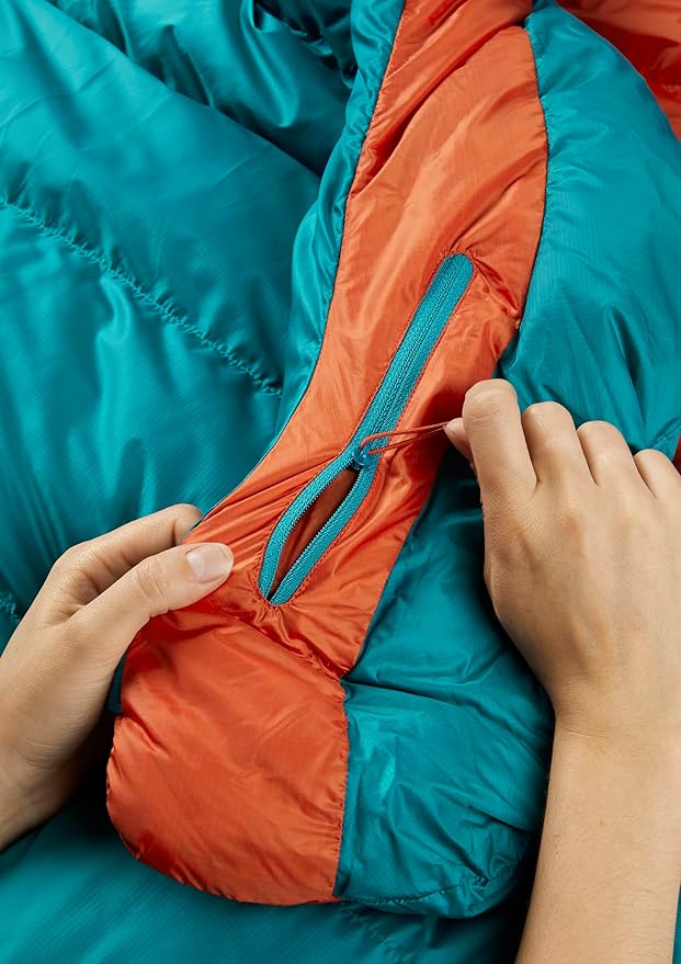 Rab Women's Ascent Down Sleeping Bag - Lightweight Warm Mummy Sleep Sack for Camping &amp Backpacking