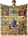 Motorcycle Gifts for Men Motorcycle Throw Blanket 60x50 Gifts for Motorcycles Riders Lovers Women Best Motorcycles Enthusiasts Gift Ideas for Birthday/Christmas/Father's Day