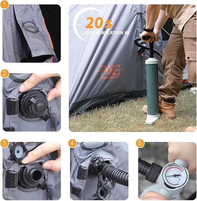 Inflatable SUV Tailgate Tent | Waterproof with Tarps Easy Setup Portable Car Tent with 2 Doors | Perfect for SUV &amp MPV Camping