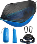 Sunyear Camping Hammock with Net - Double&ampSingle Hammock with House-Like Net- Easy Setup &amp Pack Lightweight &amp Portable Perfect for Hiking Backpacking Outdoor Sleeping