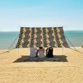 ALAZA Golden Snake Skin Print Beach Tent Sun Shelter UPF50+ Protection Beach Shade Canopy w/ 4 Sandbags for Outdoor Camping Fishing Backyard Fun Picnic 10x9 ft