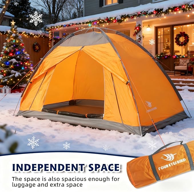 7.2 × 4 × 4 Feet Single Backpack Tent Waterproof Camping and Hiking Tent can be Used by One Person Light and Durable