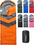 MalloMe Sleeping Bags for Adults Cold Weather &amp Warm - Backpacking Camping Sleeping Bag for Kids 10-12 Girls Boys - Lightweight Compact Camping Essentials Gear Accessories Hiking Sleep Must Have