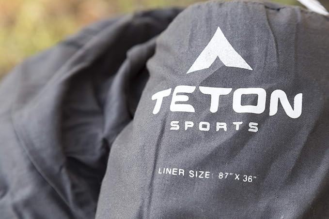 Teton Sleeping Bag Liner A Clean Sheet Set Anywhere You Go Perfect for Travel Camping and Anytime You’re Away from Home Overnight Machine Washable Travel Sheet Set for Your Sleeping Bag