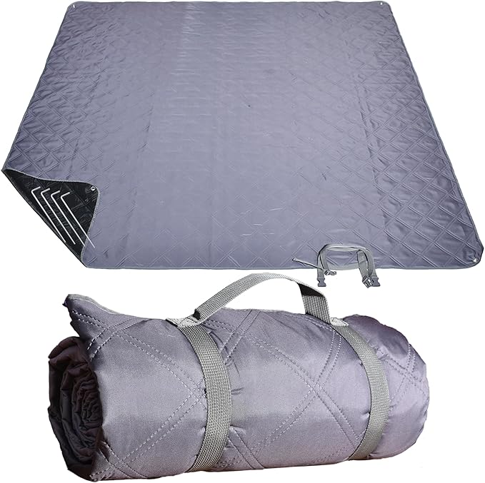 Waterproof Picnic Blanket 80 * 60 in Portable with Carry Strap for Beach Mat or Family Outdoor Camping Party Park Blanket for Grass Park Hiking Travel