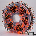 QITONG 165ft 500 LED Orange Christmas Lights Christmas String Lights Outdoor Waterproof with 8 Modes Green Wire Orange String Light Plug in Indoor with Timer Memory