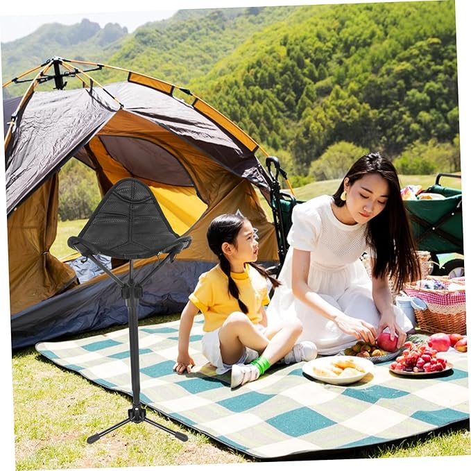 Camping Stool Portable Folding Foot Stool for Fishing Hiking and Picnics Lightweight Design Materials for Outdoor Activities Easy to Carry and Store