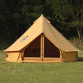 Cotton Canvas Bell Tent with Stove Jack Roomy Yurt for Family Glamping Camping 4 Season Tent with Zipped Removable Floor