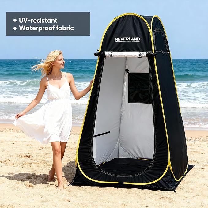 Neverland Pop up Privacy Shower Tent - Portable Changing Shower Tent Dressing Room Bathroom Outdoor Rain Shelter for Camping Beach