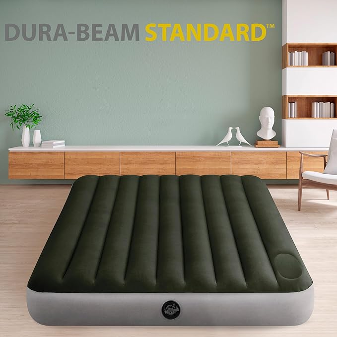 Intex 64763 – Double Fiber-Tech Downny Camping Inflatable Mattress