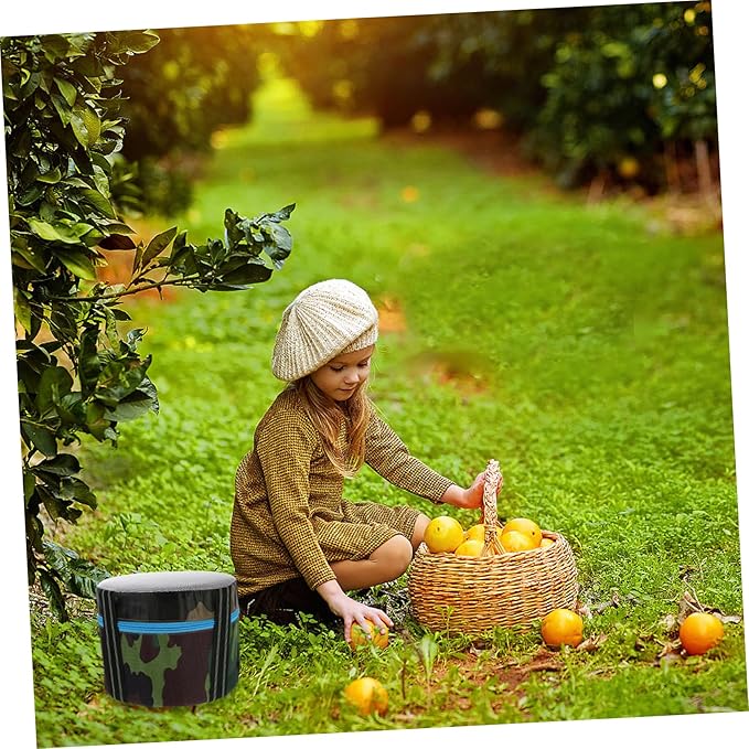 Totority Outdoor Stool Foam Pad Portable and Convenient Agricultural Leather Mound Stool for Camping Garden and Travel