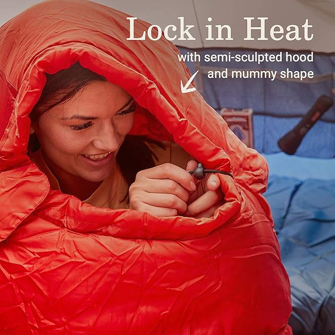 Coleman Sleeping Bag—Tidelands 40° Mummy Sleeping Bag for Adults