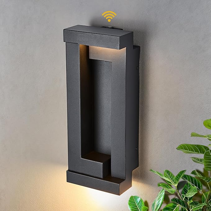 Dusk to Dawn Outdoor LED Wall Lights Exterior Front Porch &amp Patio Light Photocell Sensor Wall Sconce Lamp IP65 Waterproof Anti Rust Outside Lighting for House Doorway Garage