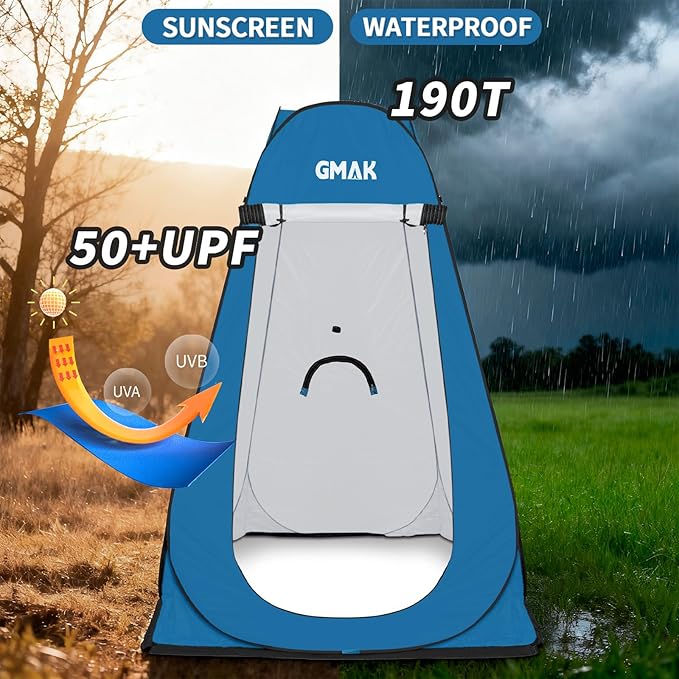 GMAK Pop Up Privacy Shower Tent Portable Pop Up Beach Dressing Changing Room UV/Rain Outdoor Privacy Shelter Camping Tents