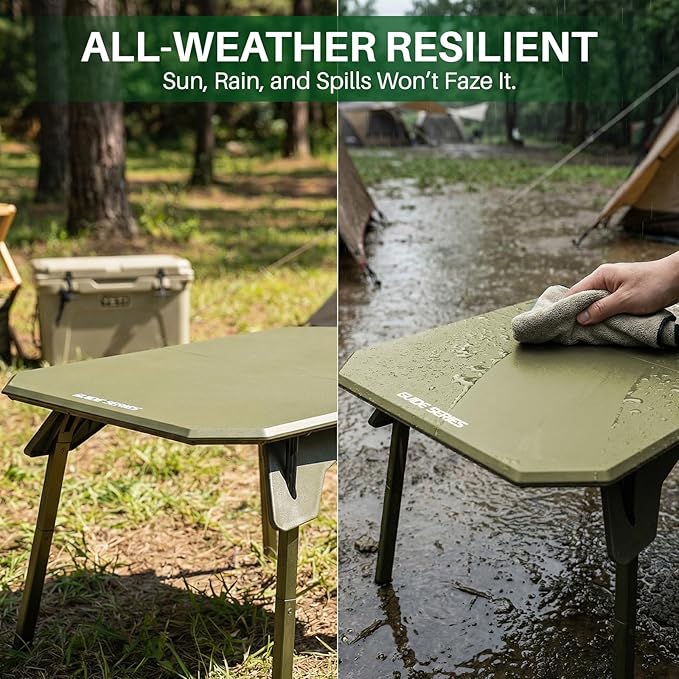 TOPCHANCES Folding Camping Table OutdoorUltralight Aluminum Camping Tables Multifunctional Portable Folding Table with Carrying Bag for Holiday Festival Camping Travel Picnic Grilling
