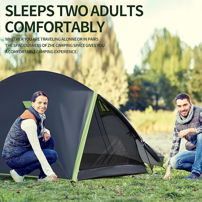 Backpacking Tents for Camping - Easy Set Up Tent Waterproof Light Weight Tent for One or Two Person Hiking Travling