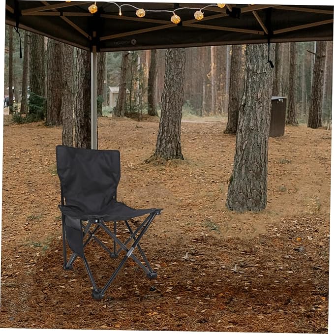 GANAZONO Foldable Camping Chair Portable Fishing Stool Sturdy Design Lightweight and Easy to Carry for Outdoor Adventures Medium