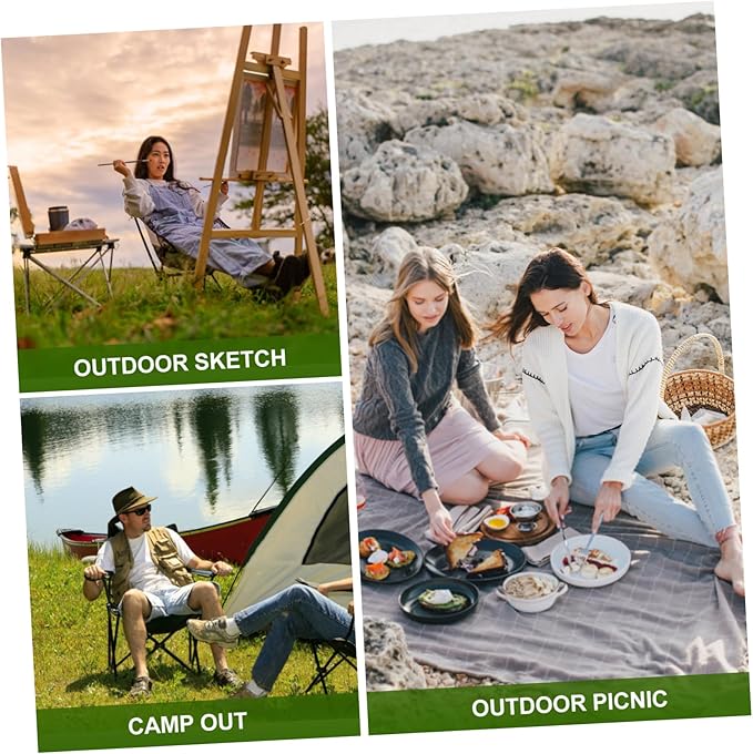 Comfortable Folding Chair Backrest Multi-Functional Portable Stool for Fishing Camping and Beach Use Lightweight Design for Outdoor Activities