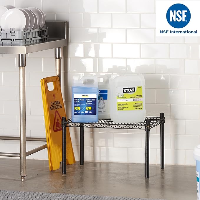 APLSS Dunnage Storage Rack 14×36×14(8) NSF Certified Height Adjustable Moist&ampDry Enviroments for Kitchen Garage Walk-in Cooler&ampFreezer Dishroom 800 Lbs Capacity