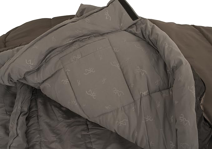 Browning Camping Kenai -20 Degree Wide Mummy Sleeping Bag  Clay 40-Inch x 86-Inch