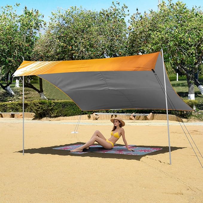 Camping Sun Shelters Graphic Design Soccer Beach Canopy 126 * 110.2in