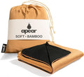 16-in-1 Compact Travel Blanket with Bag – Reversible Ultra Soft Bamboo Airplane Blanket with Hidden Pocket – Packable for Flights &amp Travel Essentials (Semi-Weighted Double Layer)