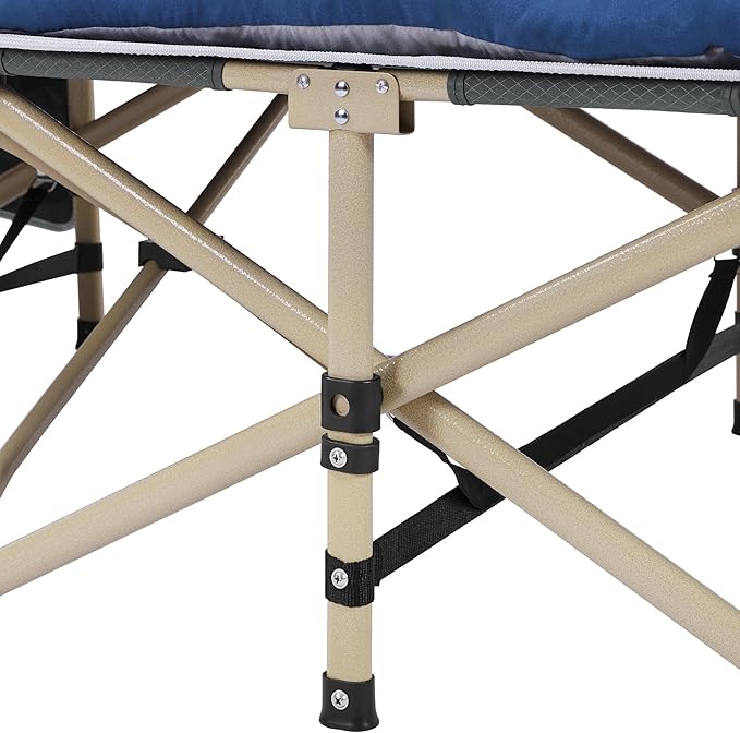 Yaheetech Folding Camping Cot Portable Outdoor Bed for Adults w/Mat &amp Storage Bag &amp Carry Bag Heavy Duty Cots for Outdoor Travel &amp Office/Home Nap