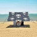 Cute Black Panda Camping Sun Shelter Beach Tent Portable Beach Sun Shade Outdoor Canopy for Camping Trips Fishing Picnic