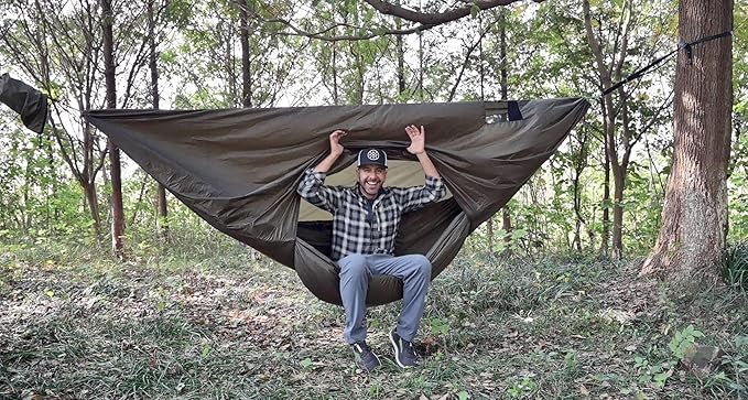 Onewind Premium Hammock Wind Sock Hammock end Wind Block Lightweight and Wind-Resistant Underquilt Protector for Winter and Cold Weather Protection Backpacking OD Green