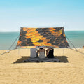 ALAZA Snake Skin Print Painting Beach Tent Sun Shelter UPF50+ Protection Beach Shade Canopy w/ 4 Sandbags for Outdoor Camping Fishing Backyard Fun Picnic 10x9 ft
