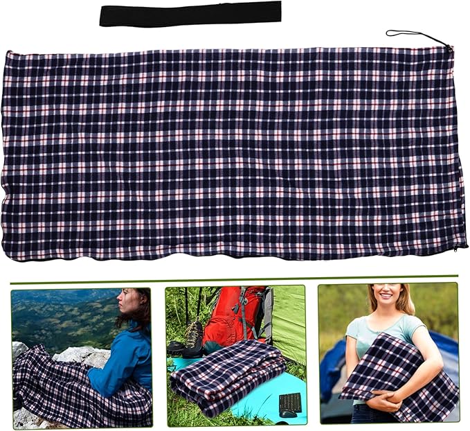 Garneck Lightweight Down Liner for Adults Warm Indoor Outdoor Use Foldable and Portable for Camping Hiking Picnic Noon Breaks Compact Travel Blanket Sack