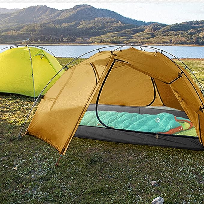 3FULGEAR Tai Chi 2 Ultralight Tent Bivvy Ground Tent for 2 Person Rainproof Windproof 3/4 Camping Tents Season for Outdoor Camping Trekking Kayaking Climbing Hiking Fishing Hunting